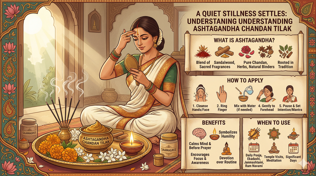 How to Use Ashtagandha Chandan Tilak & Its Benefits