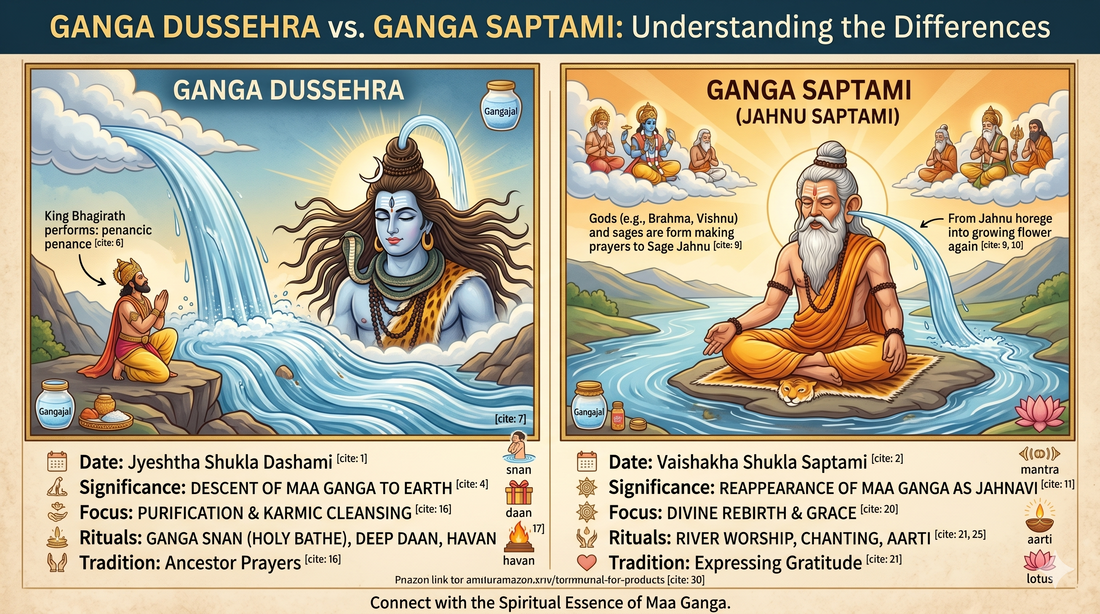 Ganga Dussehra vs Ganga Saptami: Difference Explained