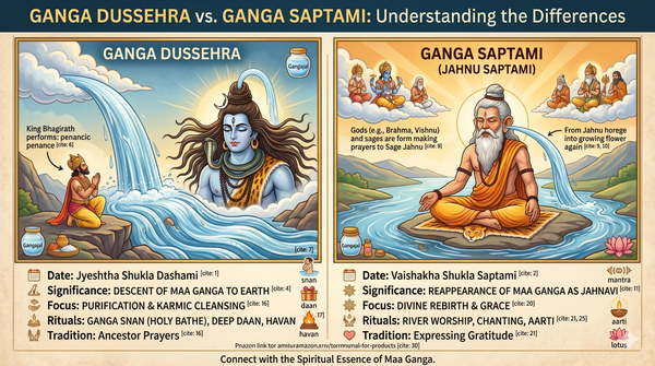 Ganga Dussehra vs Ganga Saptami: Difference Explained