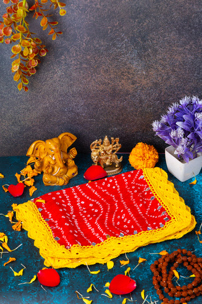Eco-Friendly Mata Chunri (POM-POM & Mirror)
