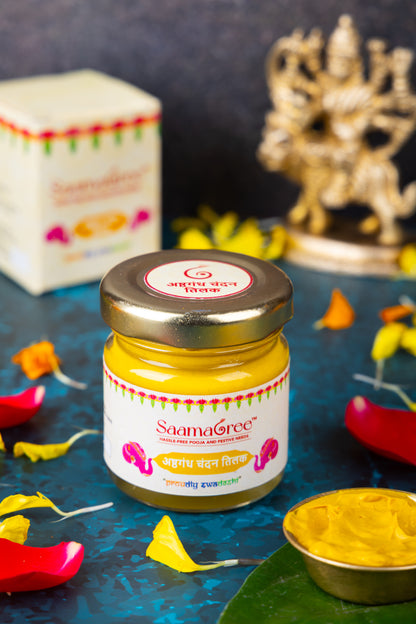 Ashtagandh Chandan Tilak for pooja