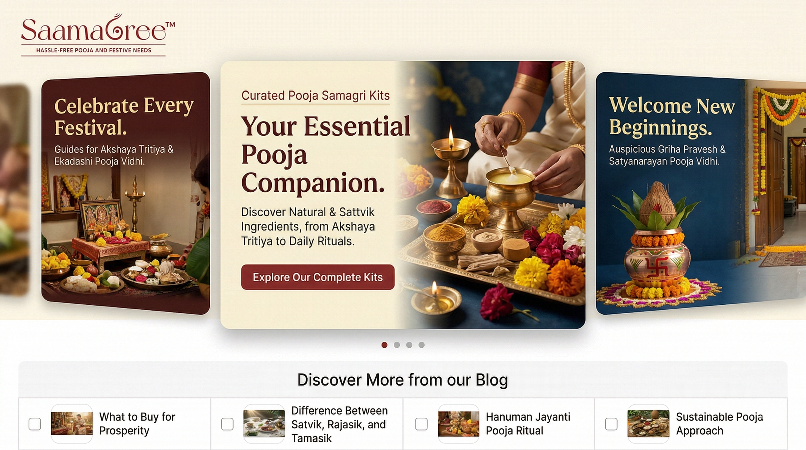 Saamagree Blogs about rituals and vidhi