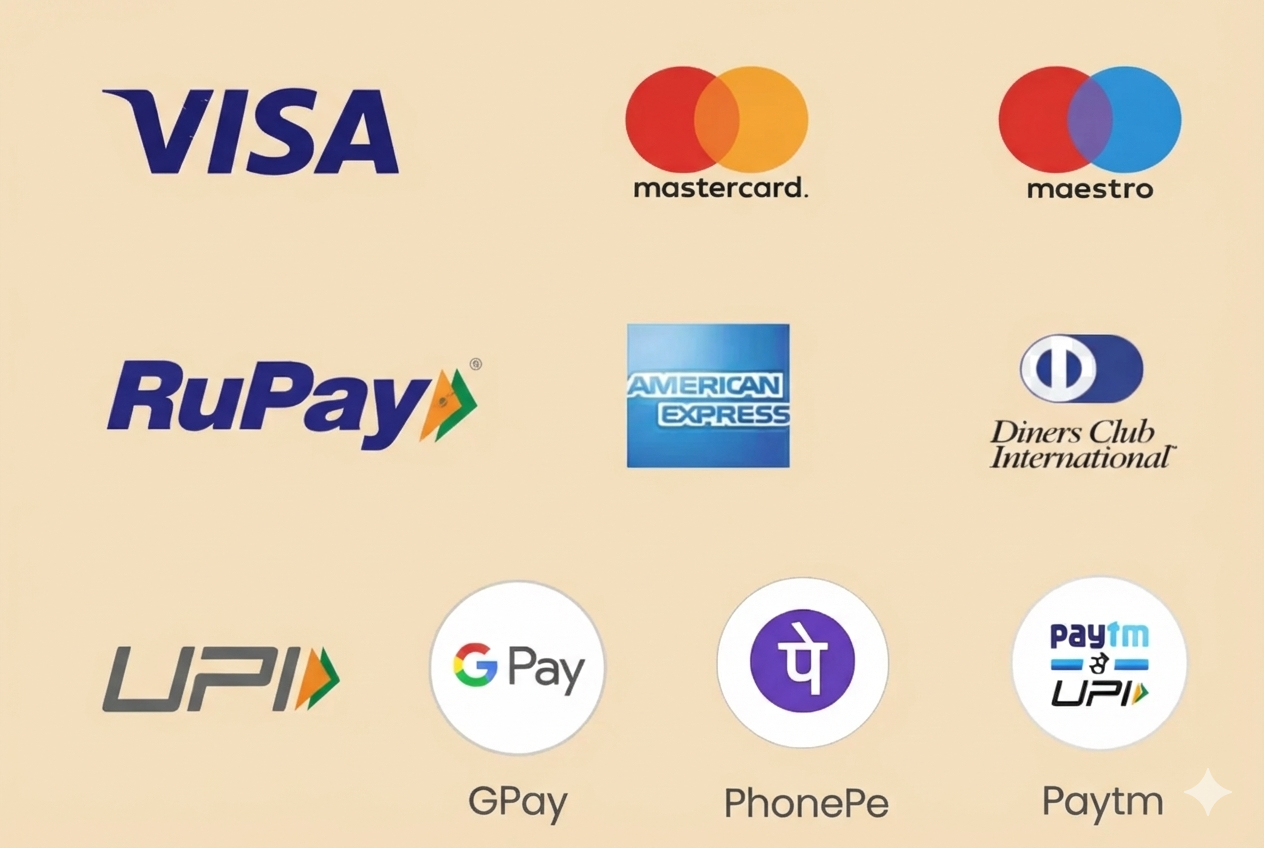 Accepted payment methods